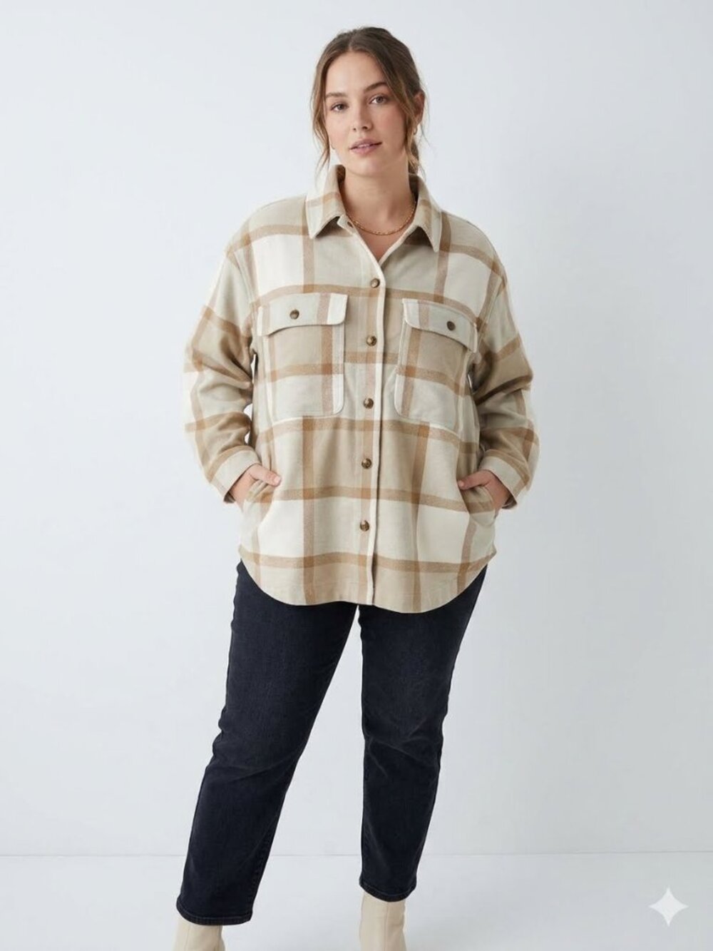 Marmot cotton blend Ridgefield heavyweight flannel overshirt, size L